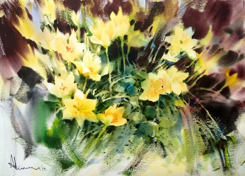 泰国水彩画家Adisorn Pornsirikarn (8)