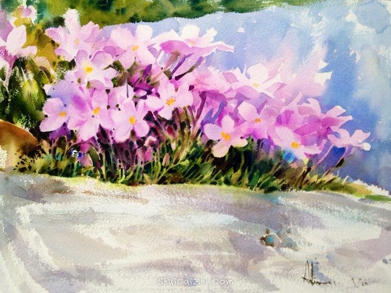 泰国水彩画家Adisorn Pornsirikarn (14)