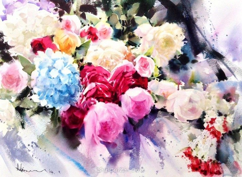 泰国水彩画家Adisorn Pornsirikarn (16)