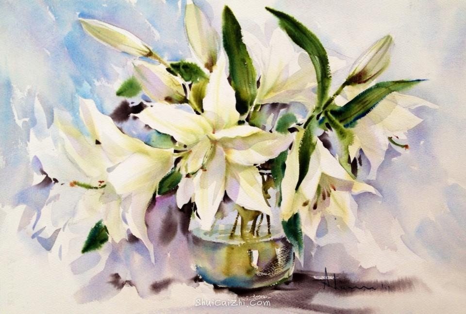 泰国水彩画家Adisorn Pornsirikarn (29)