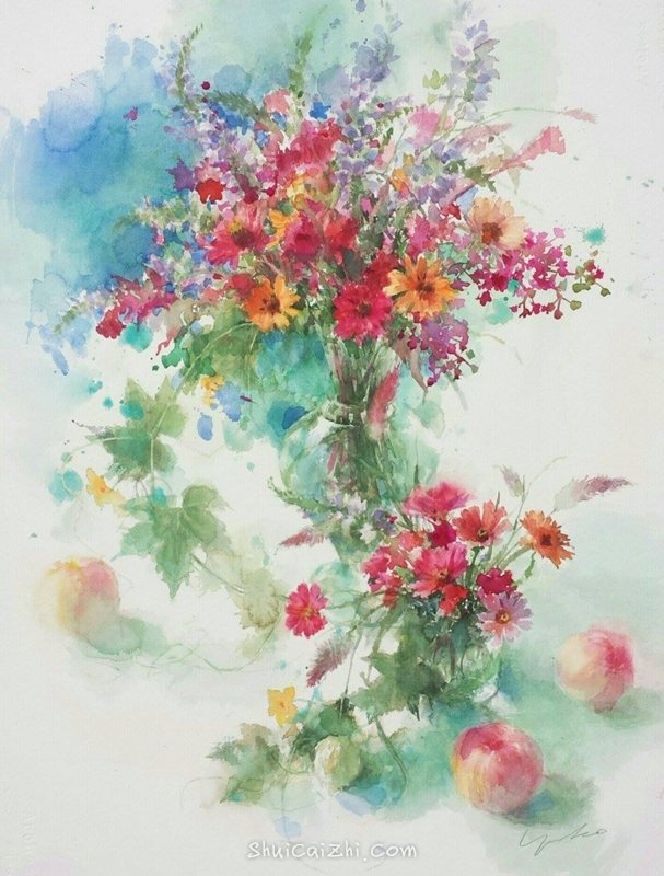 永山裕子静物水彩画 (9)