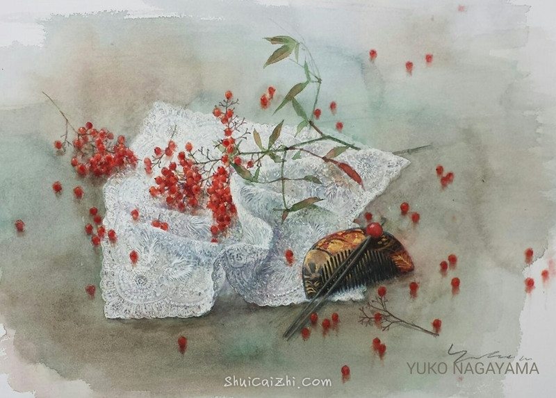 永山裕子静物水彩画 (22)
