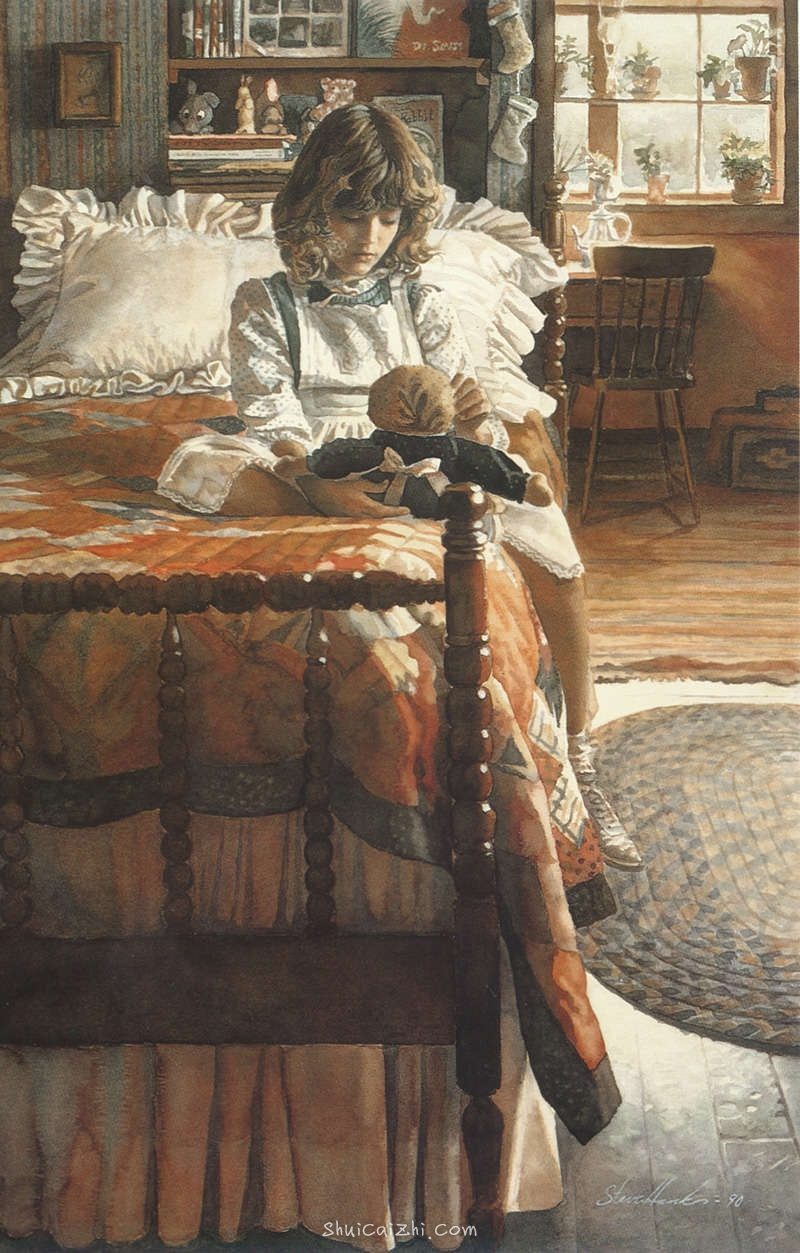 美国水彩大师Steve Hanks人物作品欣赏