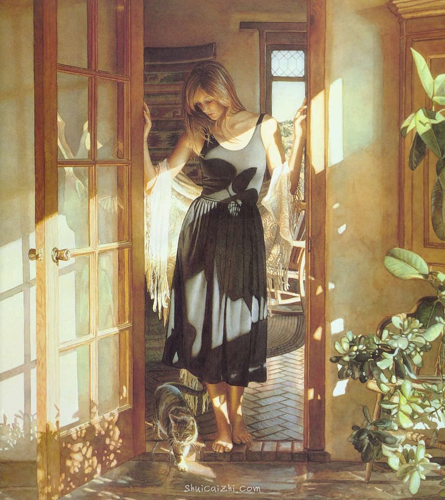 美国水彩大师Steve Hanks人物作品欣赏