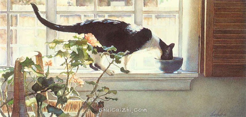 美国Steve Hanks史蒂夫.汉斯水彩人物作品二