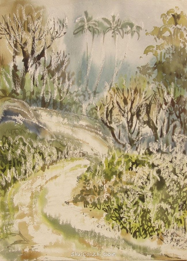 柳新生风景水彩画作品 (13)