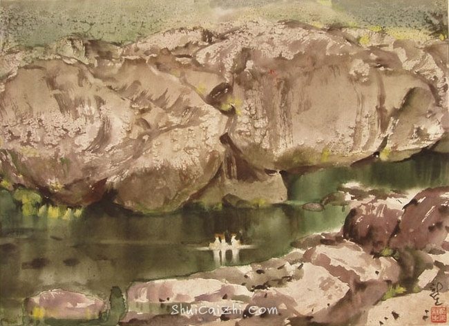 柳新生风景水彩画作品 (15)