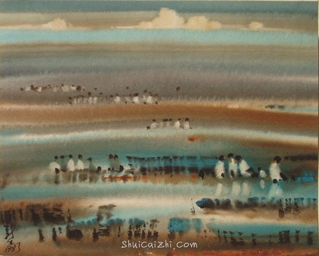 柳新生风景水彩画作品 (16)