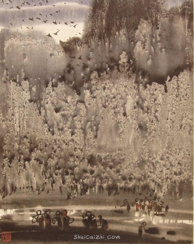 柳新生风景水彩画作品 (18)