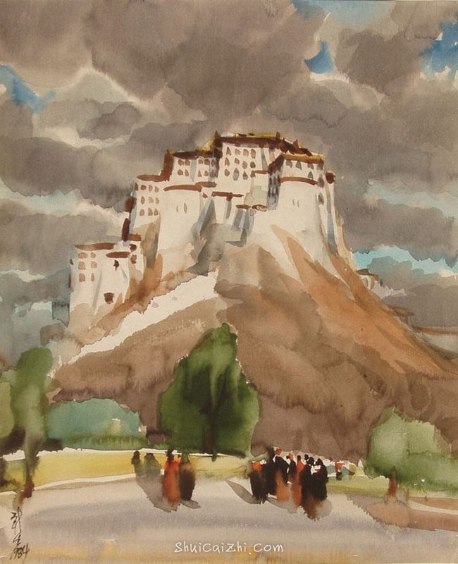 柳新生风景水彩画作品 (21)