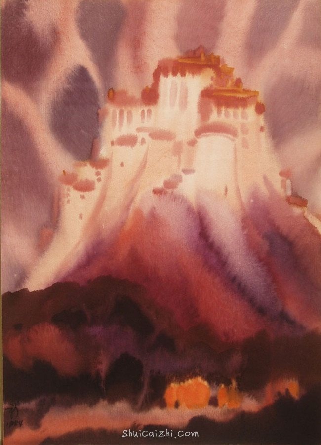 柳新生风景水彩画作品 (23)