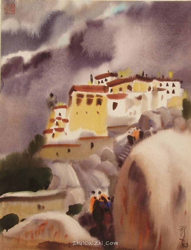 柳新生风景水彩画作品 (24)