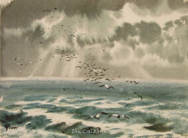 柳新生风景水彩画作品 (27)