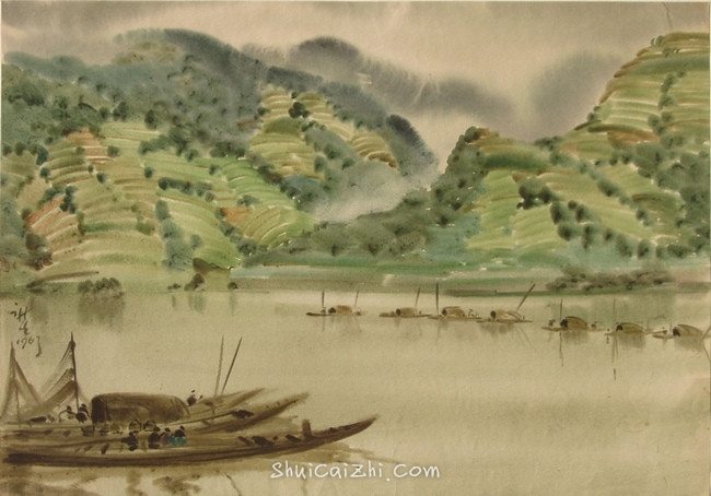 柳新生风景水彩画作品 (28)