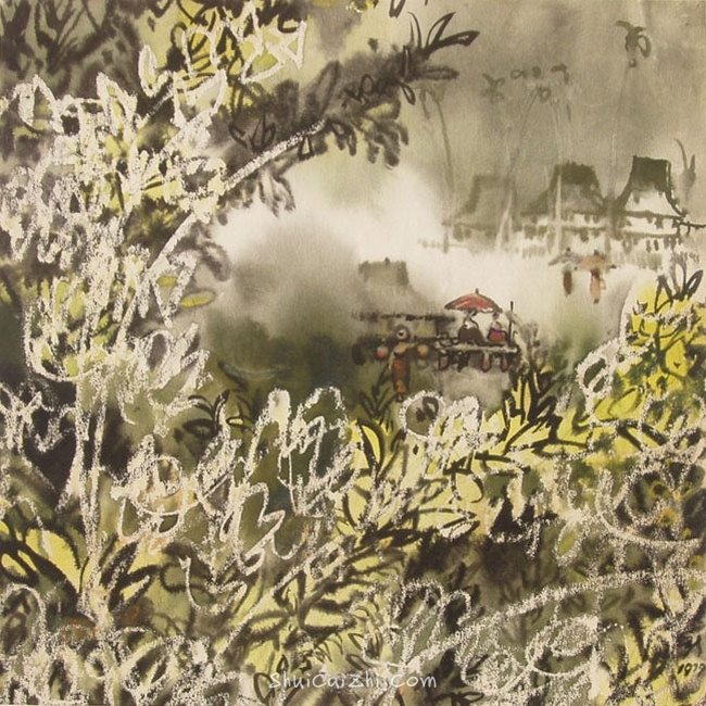 柳新生风景水彩画作品 (29)