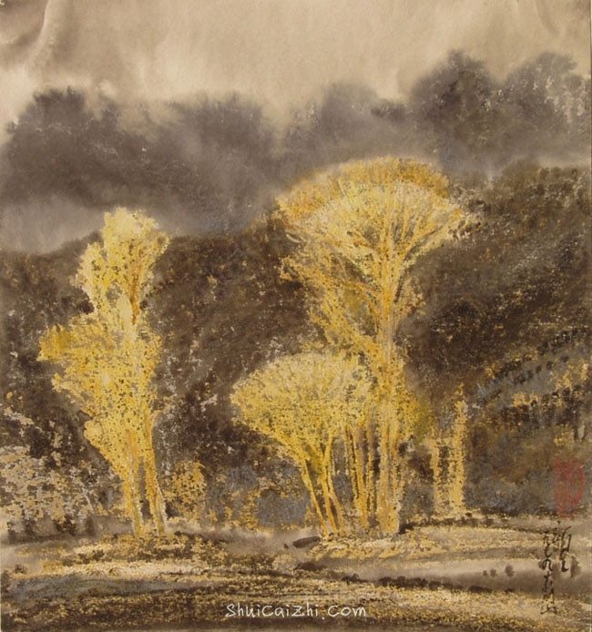 柳新生风景水彩画作品 (30)