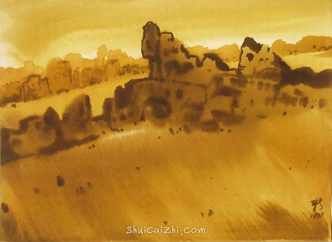 柳新生风景水彩画作品 (37)