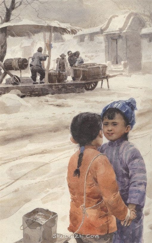 关维兴水彩画绘本《城南旧事》