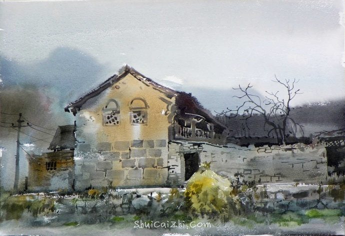 吴昌文风景水彩画作品 (9)