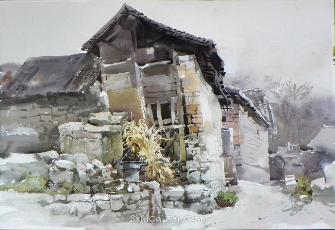 吴昌文风景水彩画作品 (11)