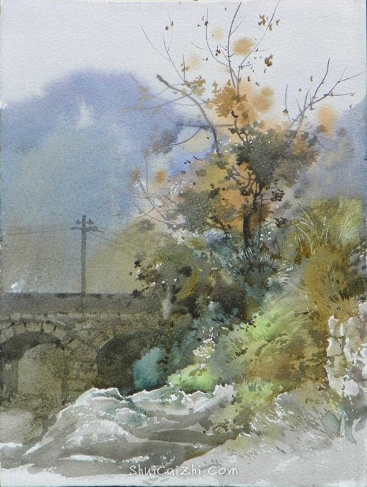 吴昌文风景水彩画作品 (13)