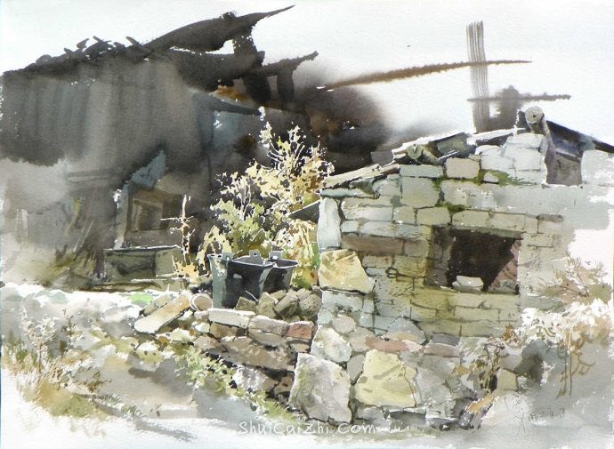 吴昌文风景水彩画作品 (17)