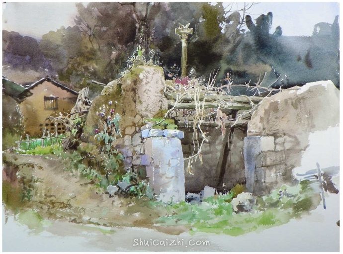 吴昌文风景水彩画作品 (18)