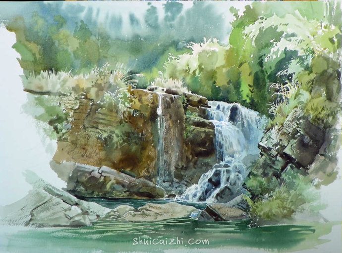 吴昌文风景水彩画作品 (20)