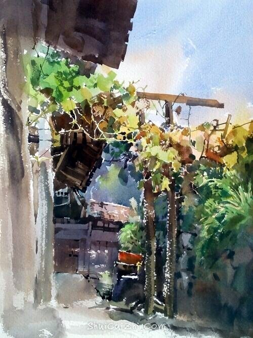 吴昌文风景水彩画作品 (21)