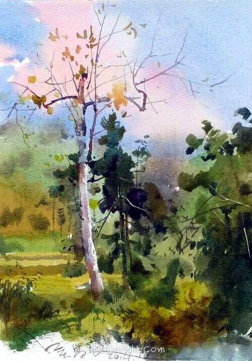 吴昌文风景水彩画作品 (22)