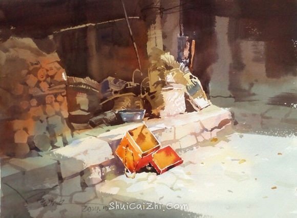 吴昌文风景水彩画作品 (24)