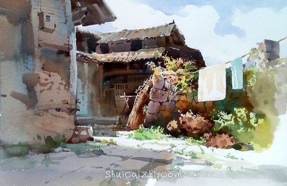 吴昌文风景水彩画作品 (27)