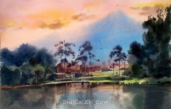 吴昌文风景水彩画作品 (28)