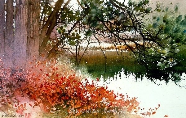 美国画家塔恩格尔水彩风景画作品 (9)