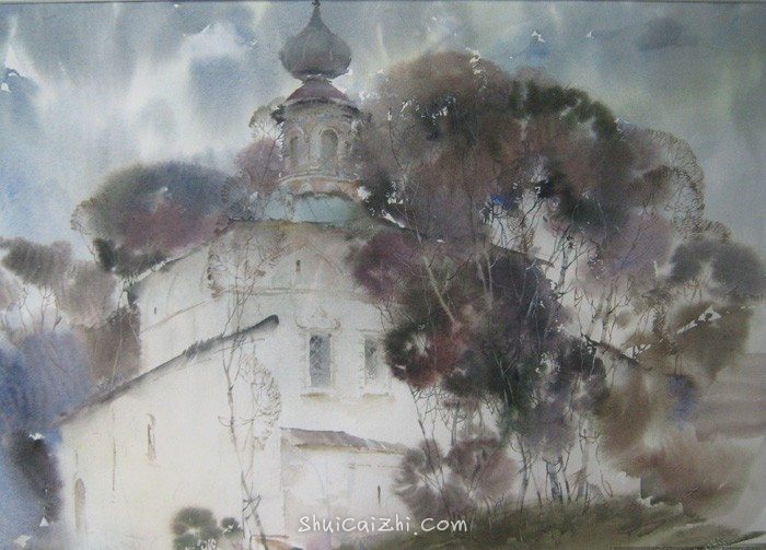 俄罗斯水彩画家Glory Korobeinikov静物风景作品 (10)