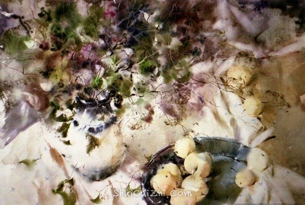 俄罗斯水彩画家Glory Korobeinikov静物风景作品 (13)