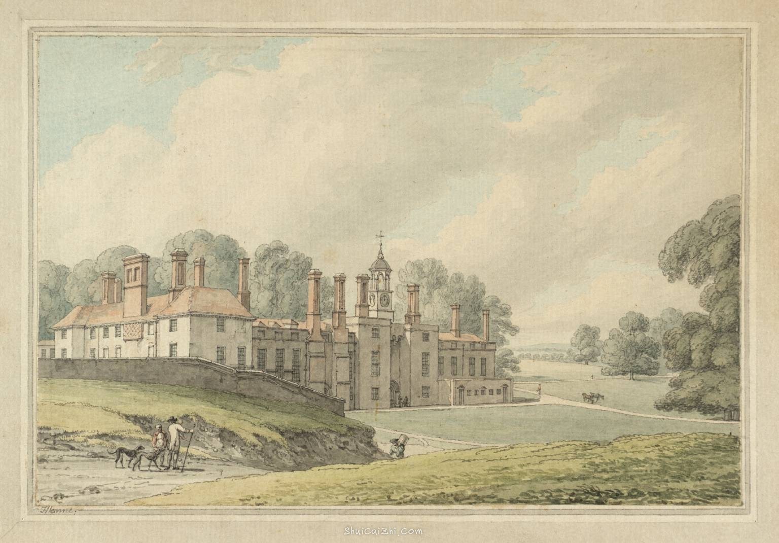 The Moat in Kent, the Seat of Lord Romney null by Thomas Hearne 1744-1817