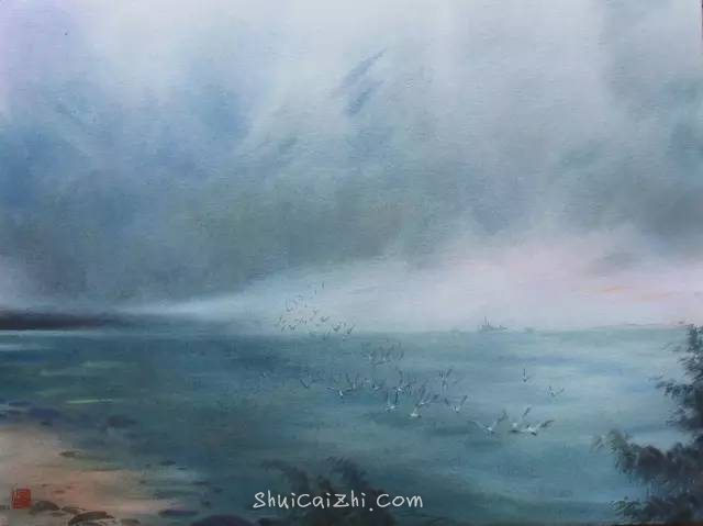 曹剑新风景水彩画作品欣赏