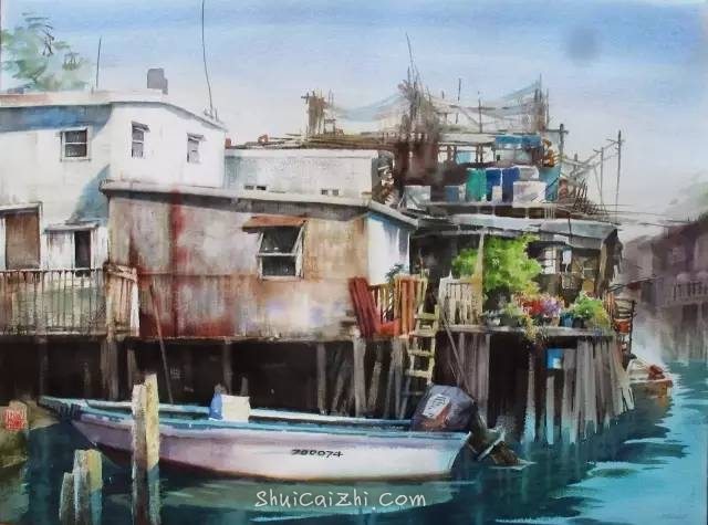 曹剑新风景水彩画作品欣赏