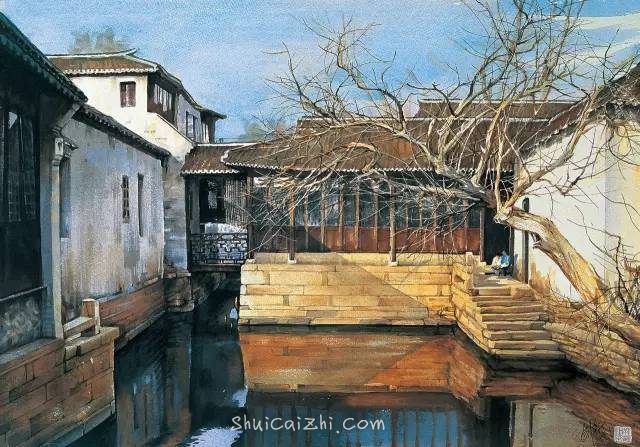 曹剑新风景水彩画作品欣赏