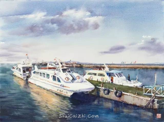 曹剑新风景水彩画作品欣赏