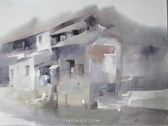 柳毅唯美风景水彩作品欣赏