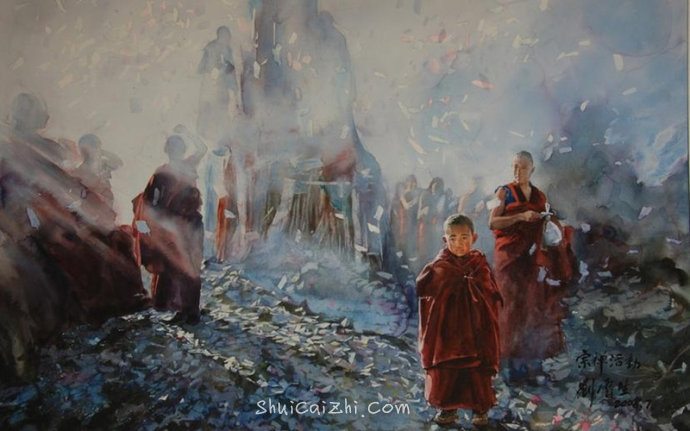 刘云生风景水彩画写生作品