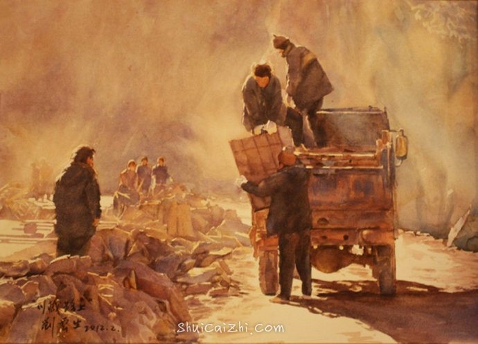 刘云生风景水彩画写生作品