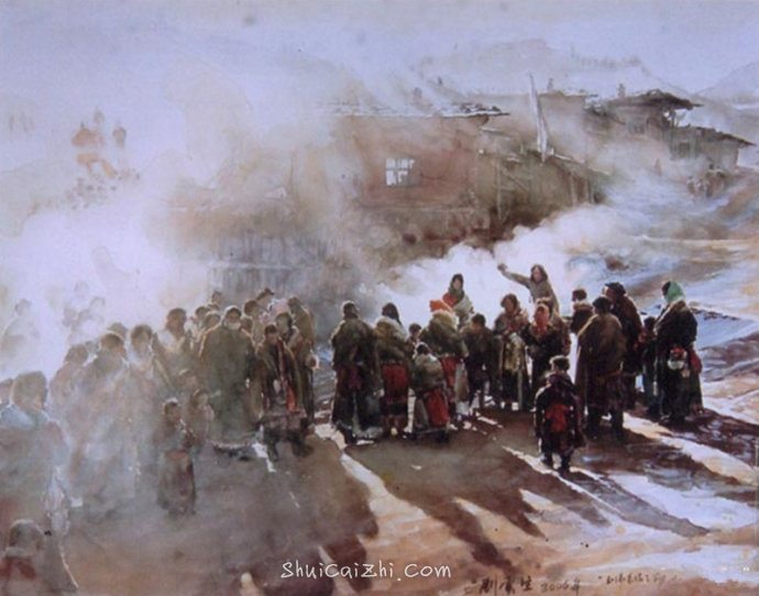 刘云生风景水彩画写生作品