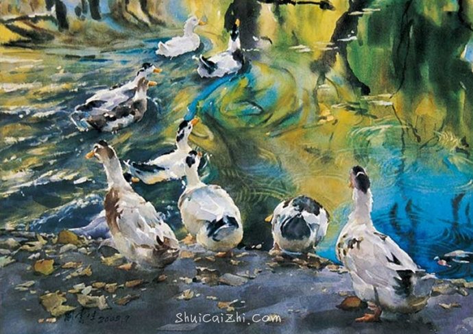 刘云生风景水彩画写生作品