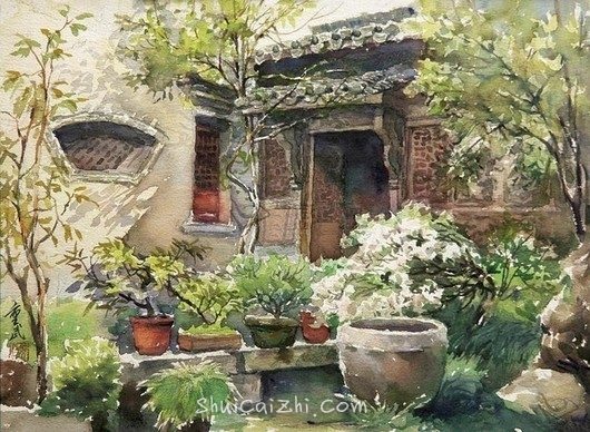 陈重武风景水彩画作品-7