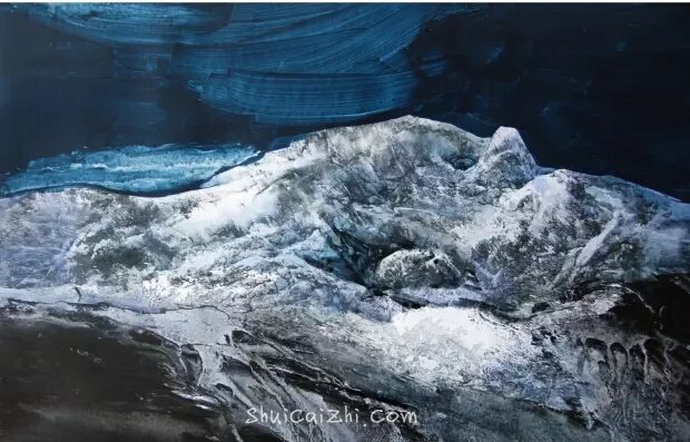 房敏水彩画风景作品-10