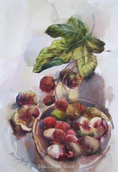 俄罗斯画家埃琳娜Elena Boukingolts的静物水彩-3