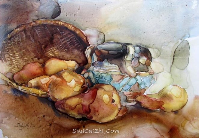 俄罗斯画家埃琳娜Elena Boukingolts的静物水彩-10